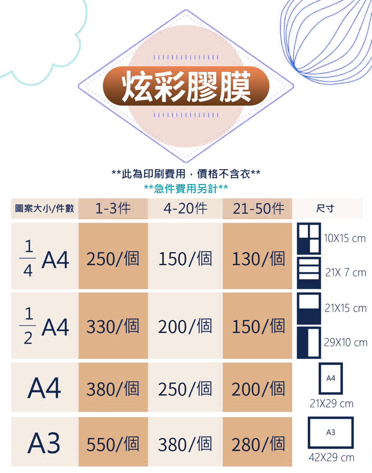 A.炫彩膠膜10x15cm